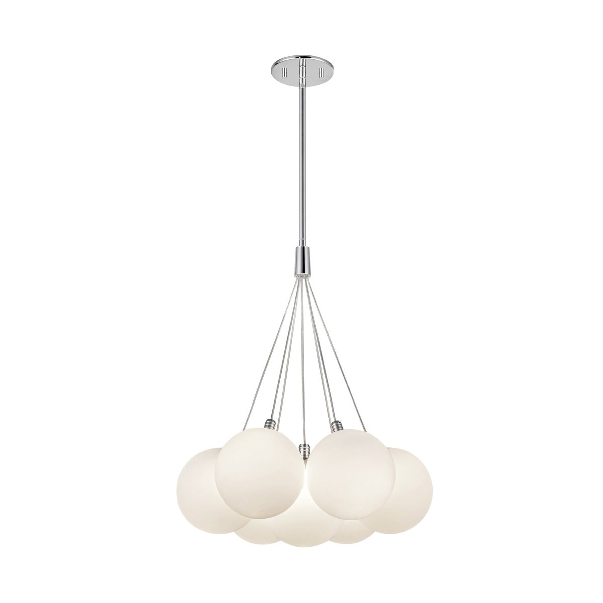 Chandelier Bolla - Verre d'opale 16 1/2" by Kuzco Lighting | Luminaires & cie