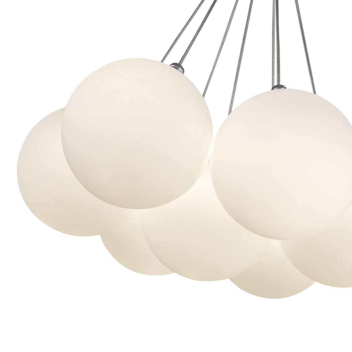 Chandelier Bolla - Verre d'opale 16 1/2" by Kuzco Lighting | Luminaires & cie