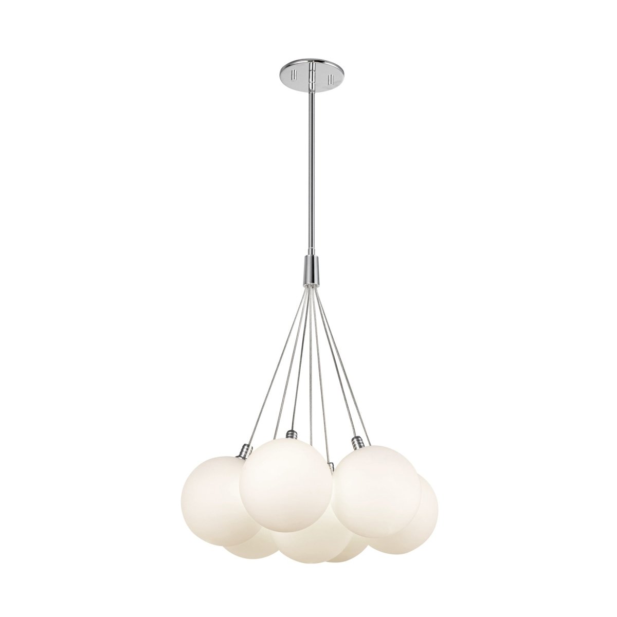 Chandelier Bolla - Verre d'opale 16 1/2" by Kuzco Lighting | Luminaires & cie