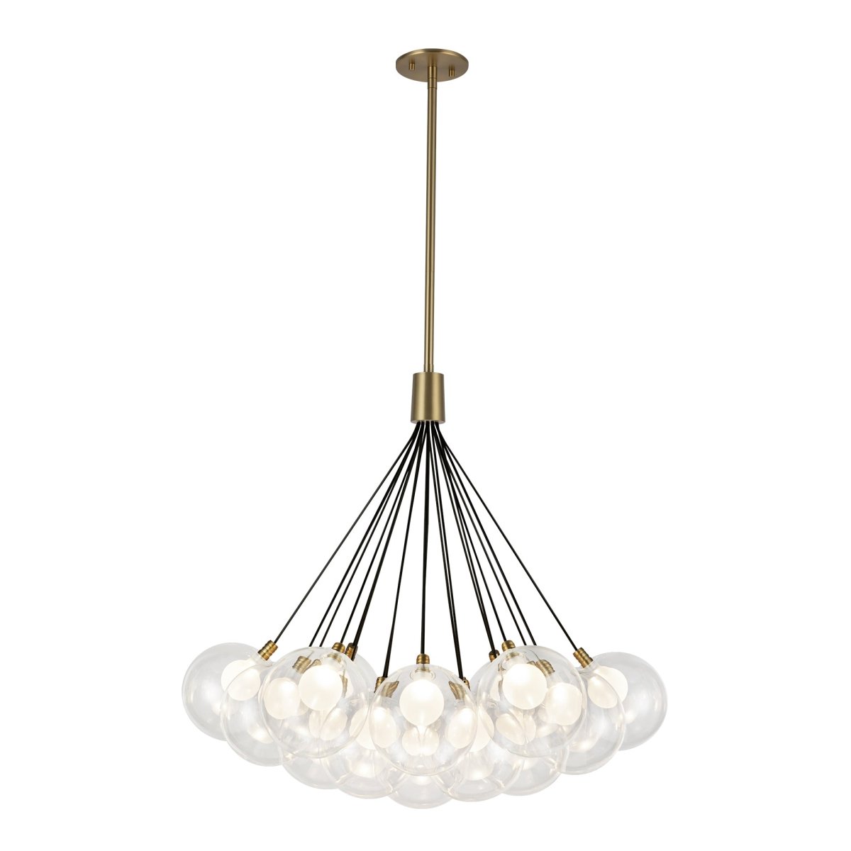 Chandelier Bolla - Or brossé 28" by Kuzco Lighting | Luminaires & cie