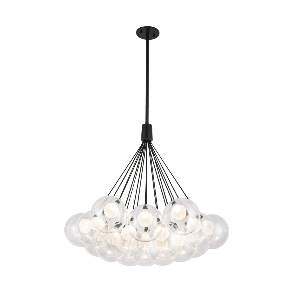 Chandelier Bolla - Noir 28" by Kuzco Lighting | Luminaires & cie