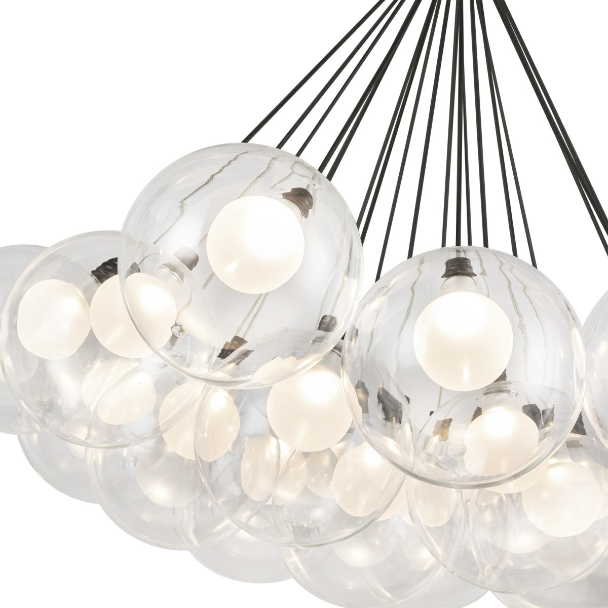 Chandelier Bolla - Noir 28" by Kuzco Lighting | Luminaires & cie