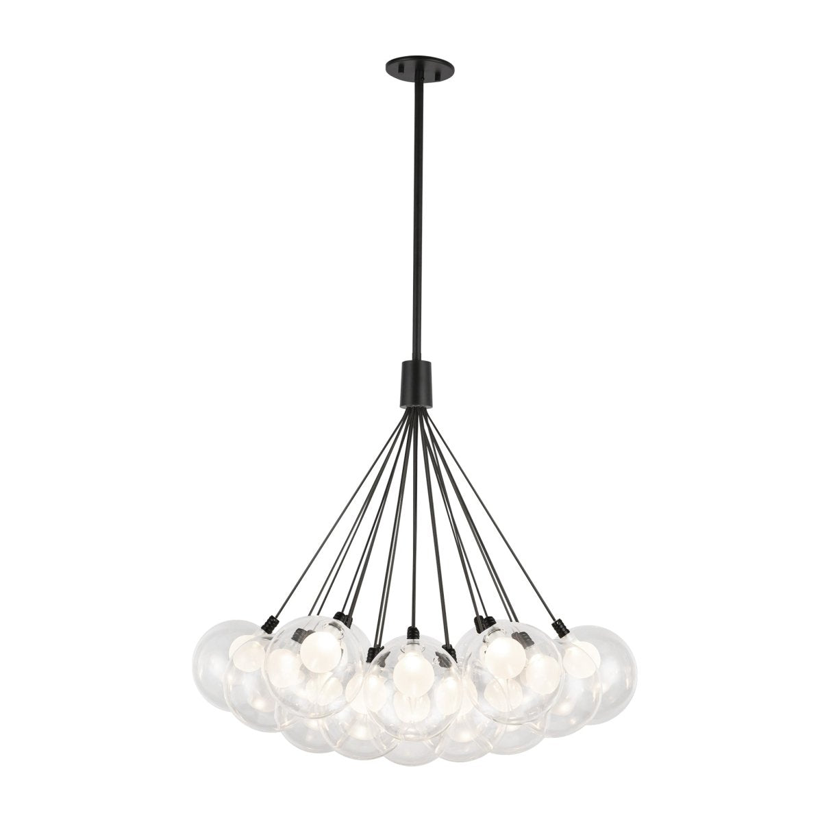 Chandelier Bolla - Noir 28" by Kuzco Lighting | Luminaires & cie