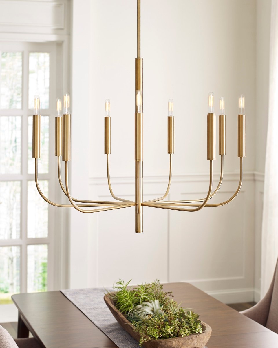 Chandelier Brianna - Laiton brûlé 30" by Visual Comfort Studio | Luminaires & cie