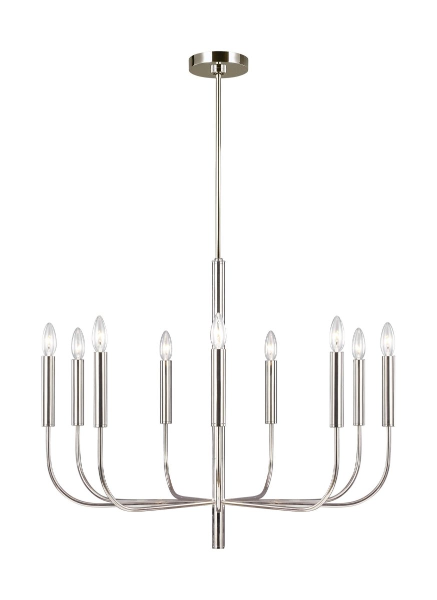 Chandelier Brianna - Nickel poli 30" by Visual Comfort Studio | Luminaires & cie