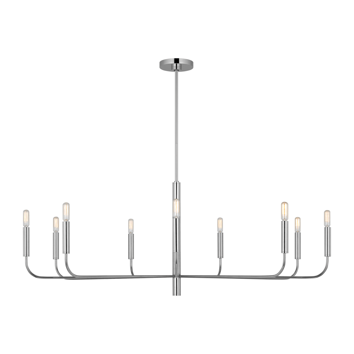 Chandelier Brianna - Nickel poli 48" by Visual Comfort Studio | Luminaires & cie