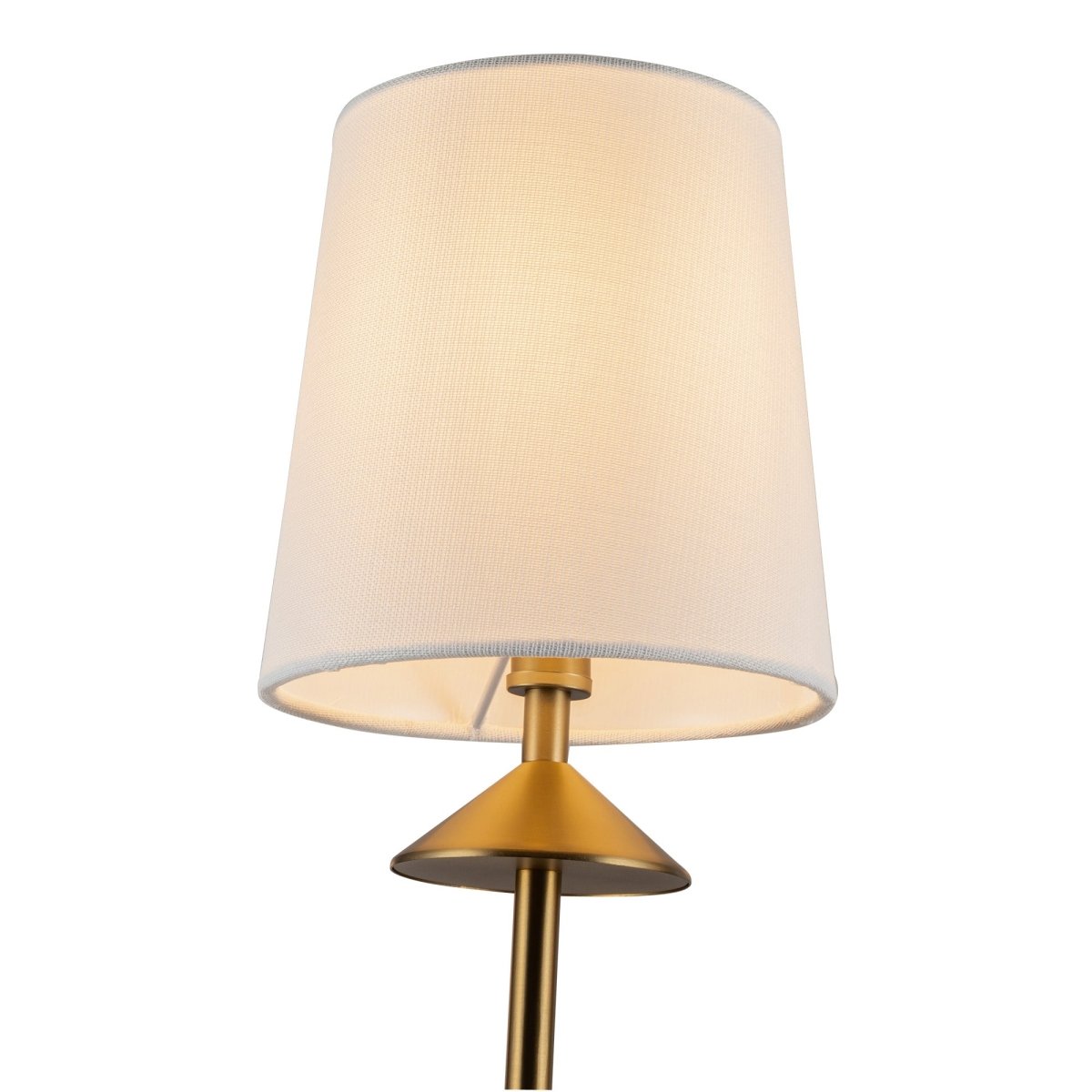 Chandelier Bridgette - Brackaged Gold / White Linn by Alora Lighting | Luminaires & cie