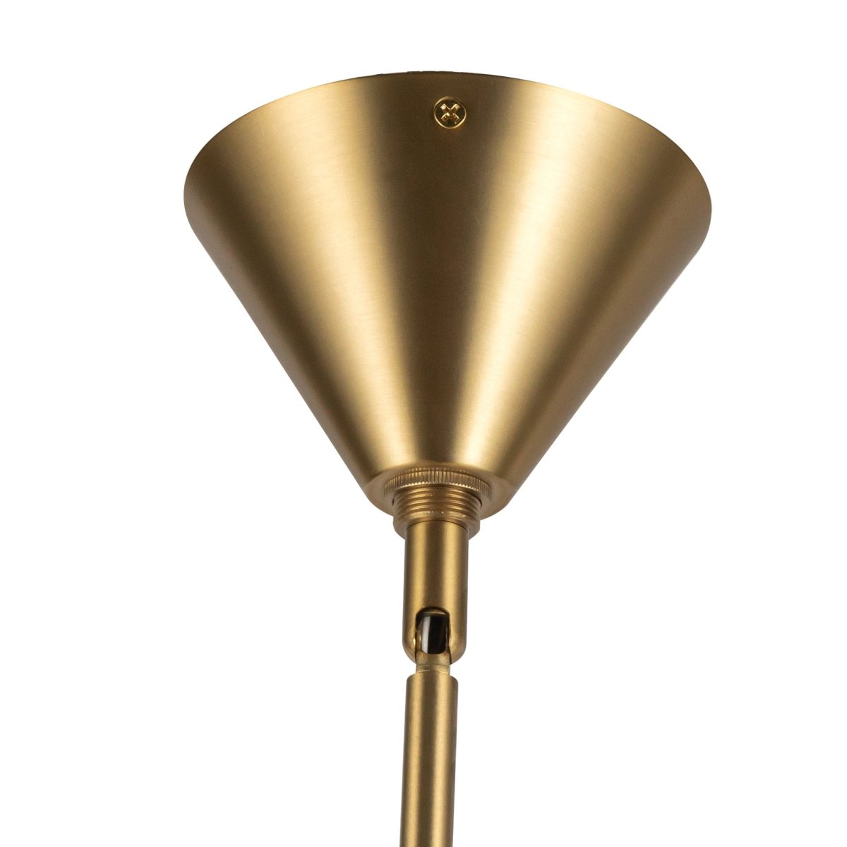 Chandelier Bridgette - Brackaged Gold / White Linn by Alora Lighting | Luminaires & cie