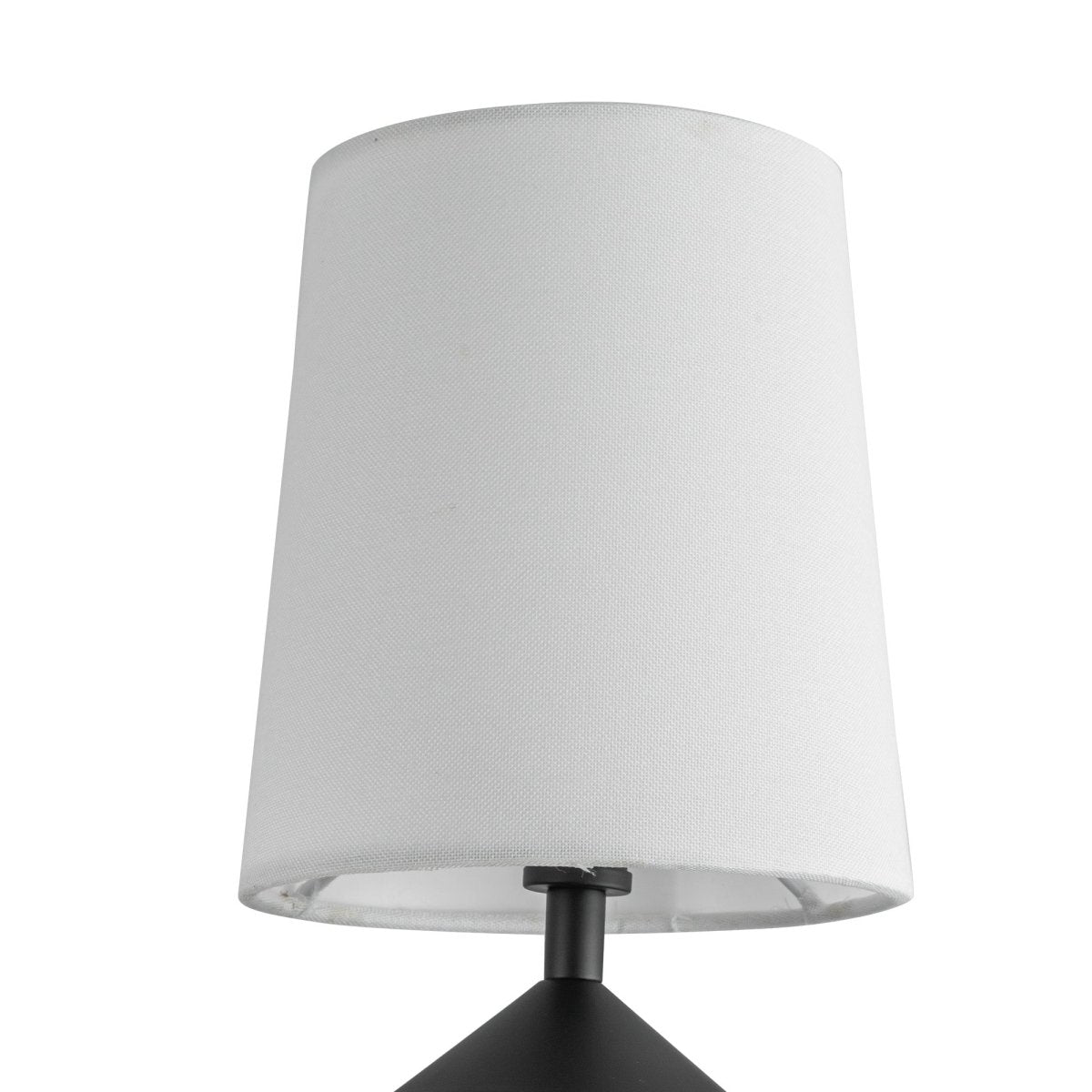 Chandelier Bridgette - Lin noir / blanc mat by Alora Lighting | Luminaires & cie