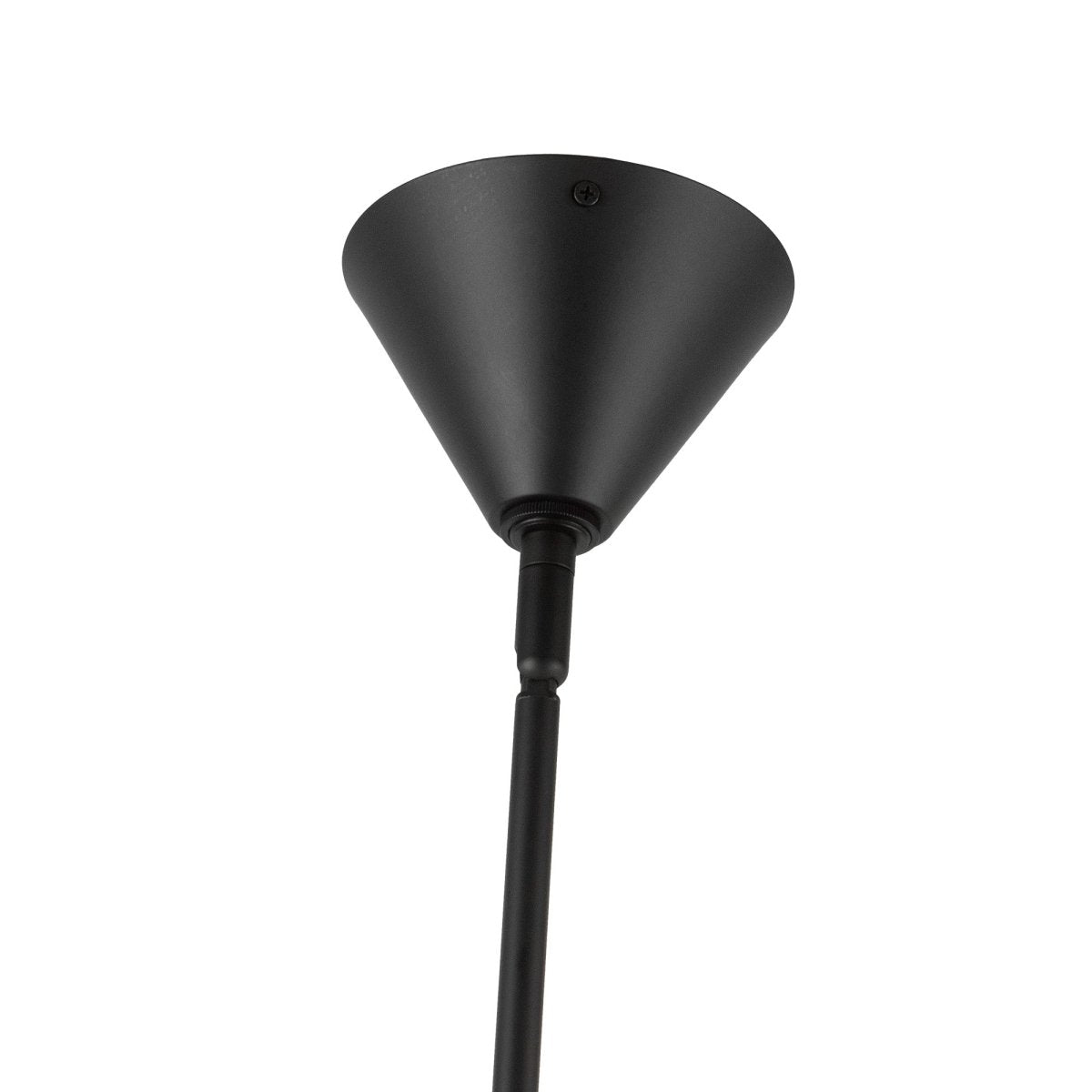 Chandelier Bridgette - Lin noir / blanc mat by Alora Lighting | Luminaires & cie