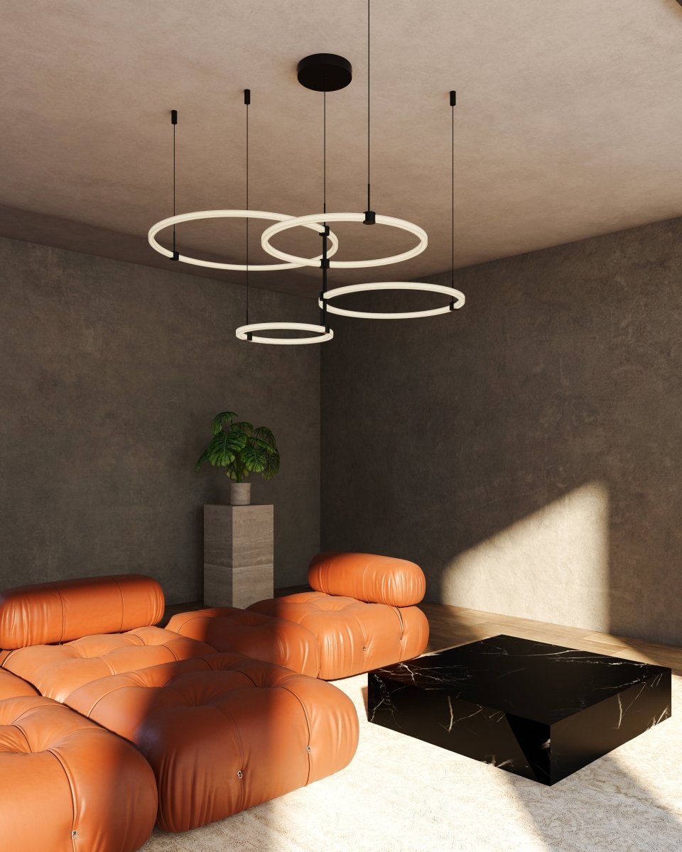 Chandelier Bruni - Noir by Kuzco Lighting | Luminaires & cie