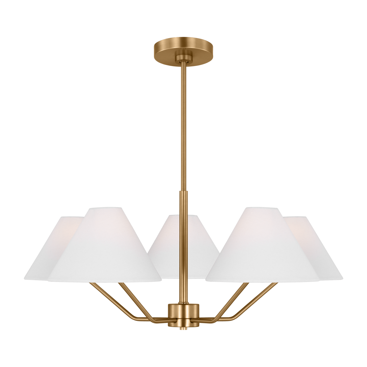 Chandelier Burke - Laiton satiné 30" by Visual Comfort Studio | Luminaires & cie