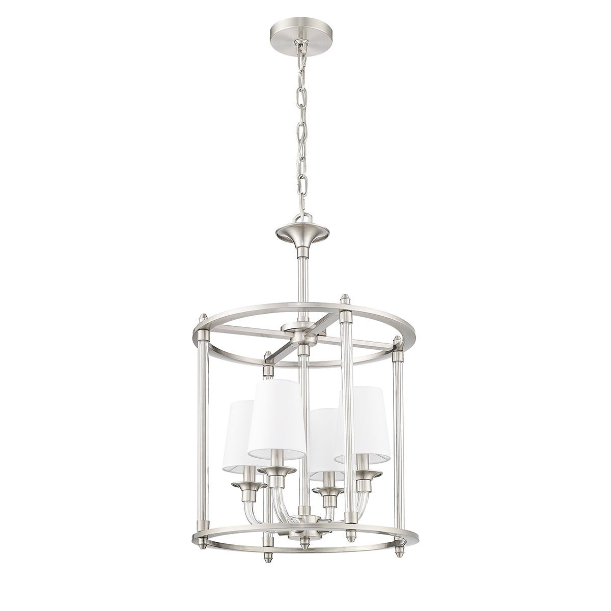 Chandelier Cage Katerina - Nickel brossé 16" by Z - Lite | Luminaires & cie