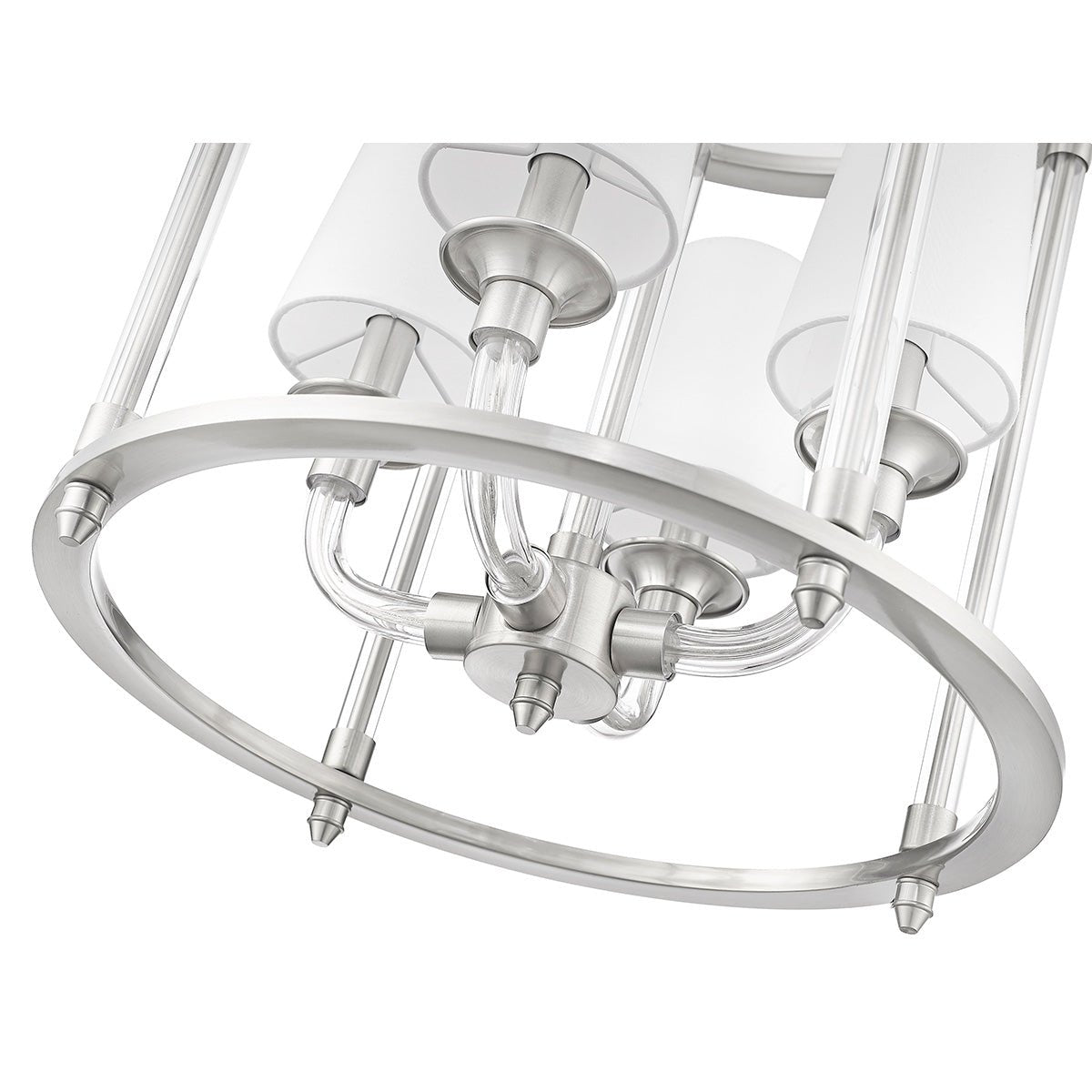 Chandelier Cage Katerina - Nickel brossé 16" by Z - Lite | Luminaires & cie