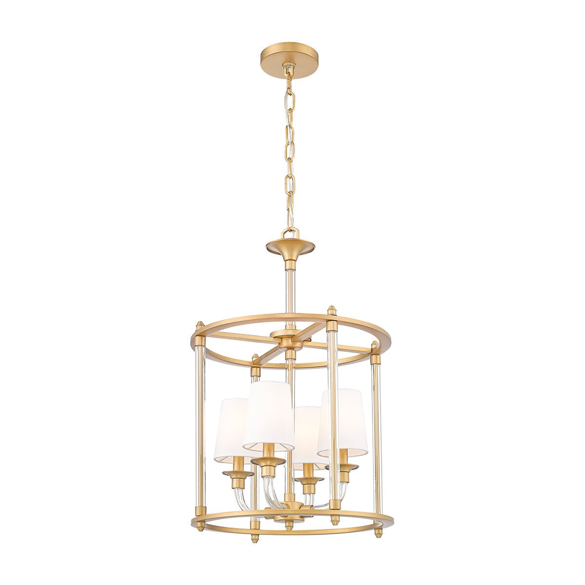 Chandelier Cage Katerina - Laiton frotté 16" by Z - Lite | Luminaires & cie