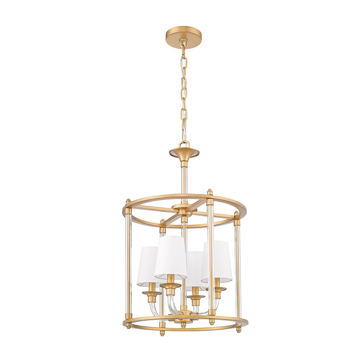 Chandelier Cage Katerina - Laiton frotté 16" by Z - Lite | Luminaires & cie