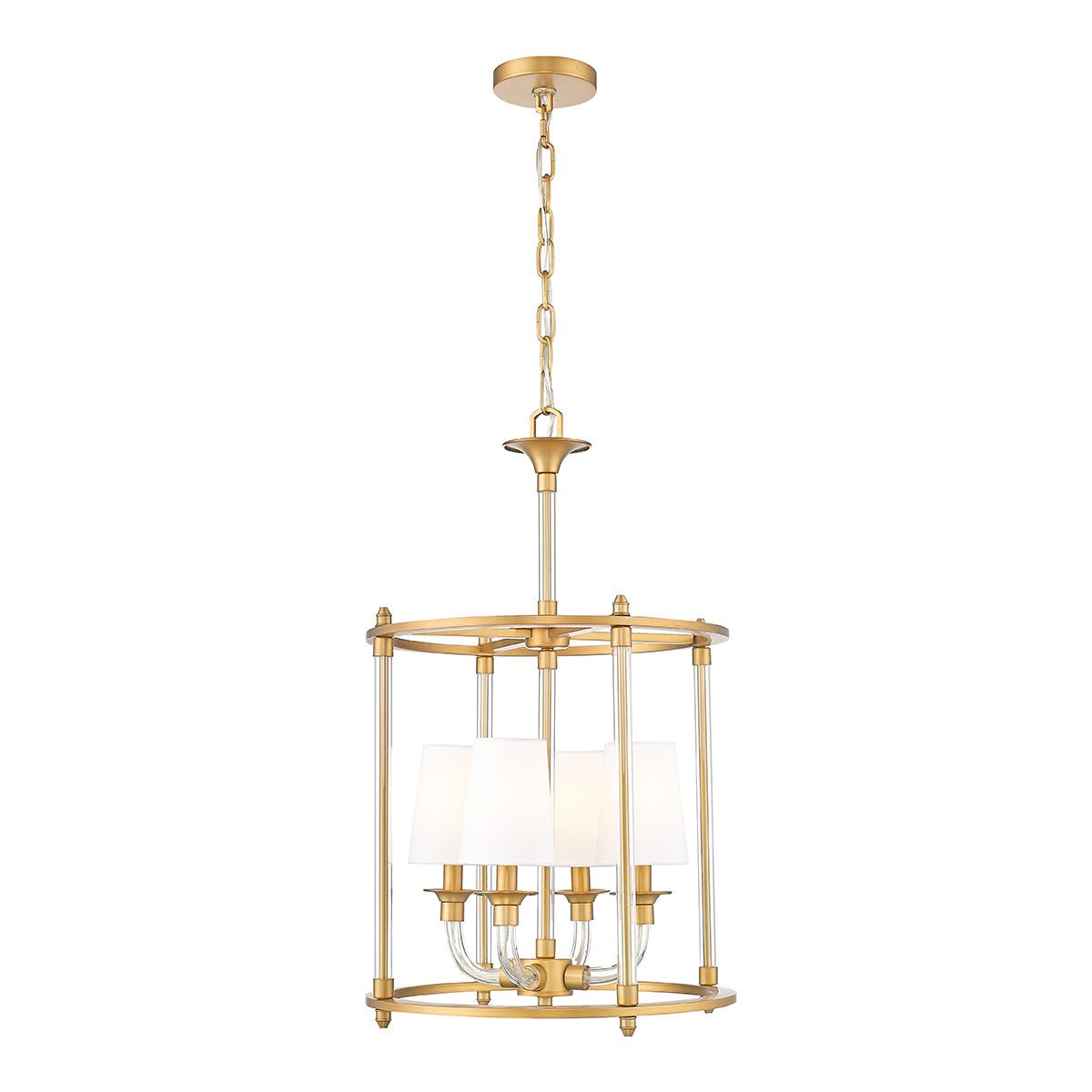Chandelier Cage Katerina - Laiton frotté 16" by Z - Lite | Luminaires & cie