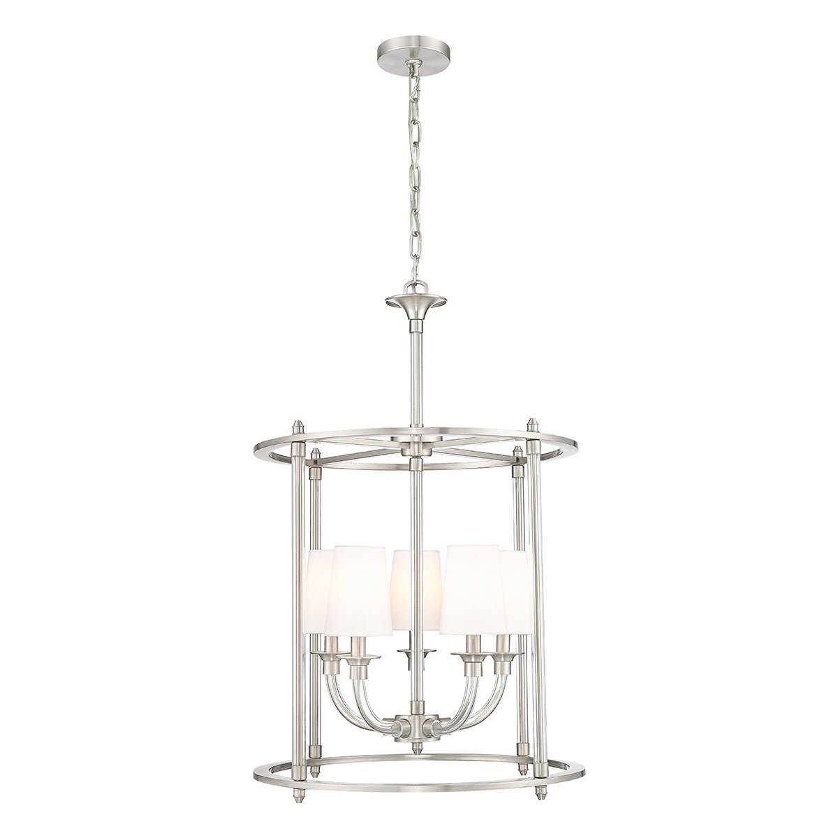 Chandelier Cage Katerina - Nickel brossé 20" by Z - Lite | Luminaires & cie
