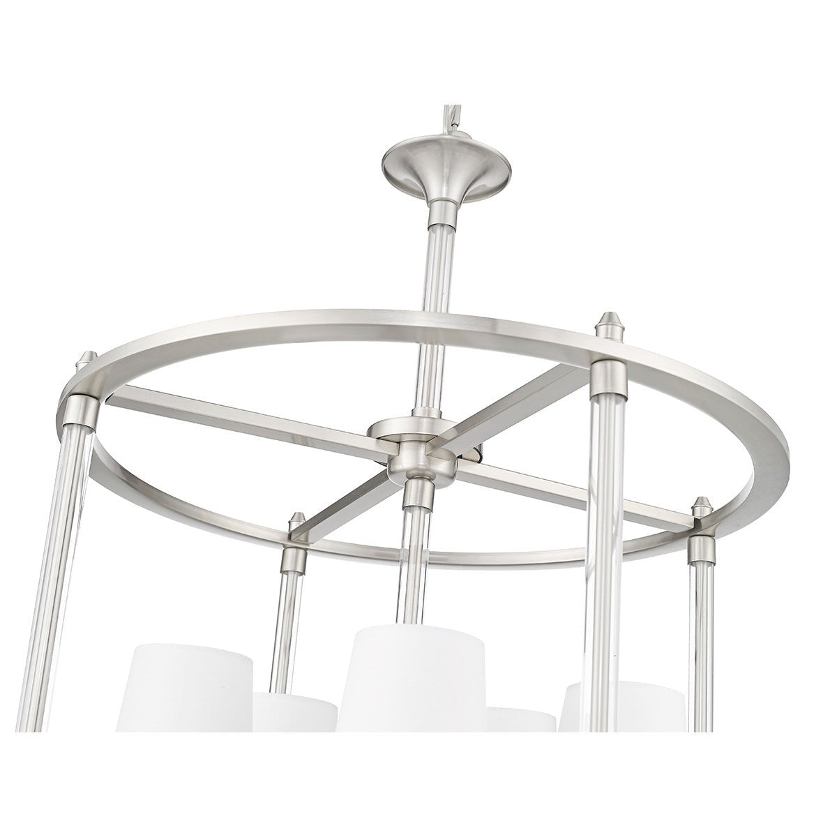 Chandelier Cage Katerina - Nickel brossé 20" by Z - Lite | Luminaires & cie