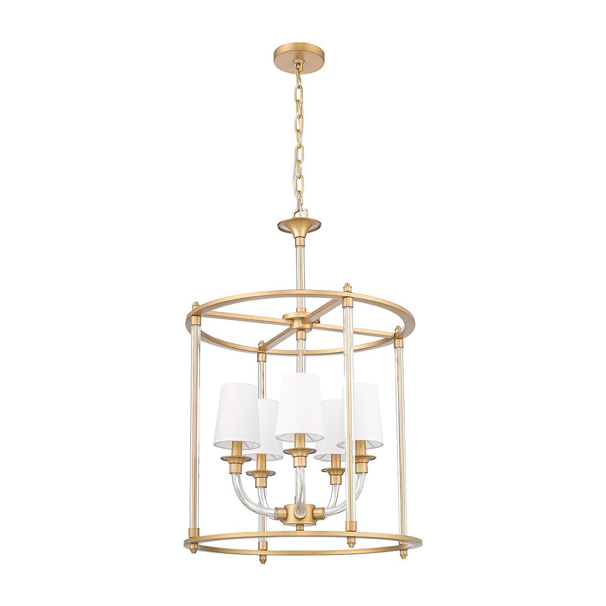 Chandelier Cage Katerina - Laiton frotté 20" by Z - Lite | Luminaires & cie