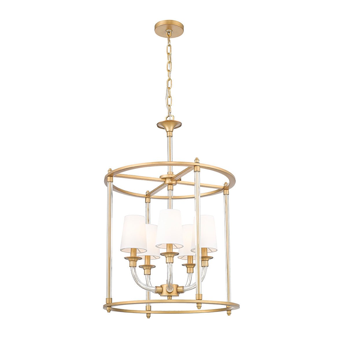 Chandelier Cage Katerina - Laiton frotté 20" by Z - Lite | Luminaires & cie