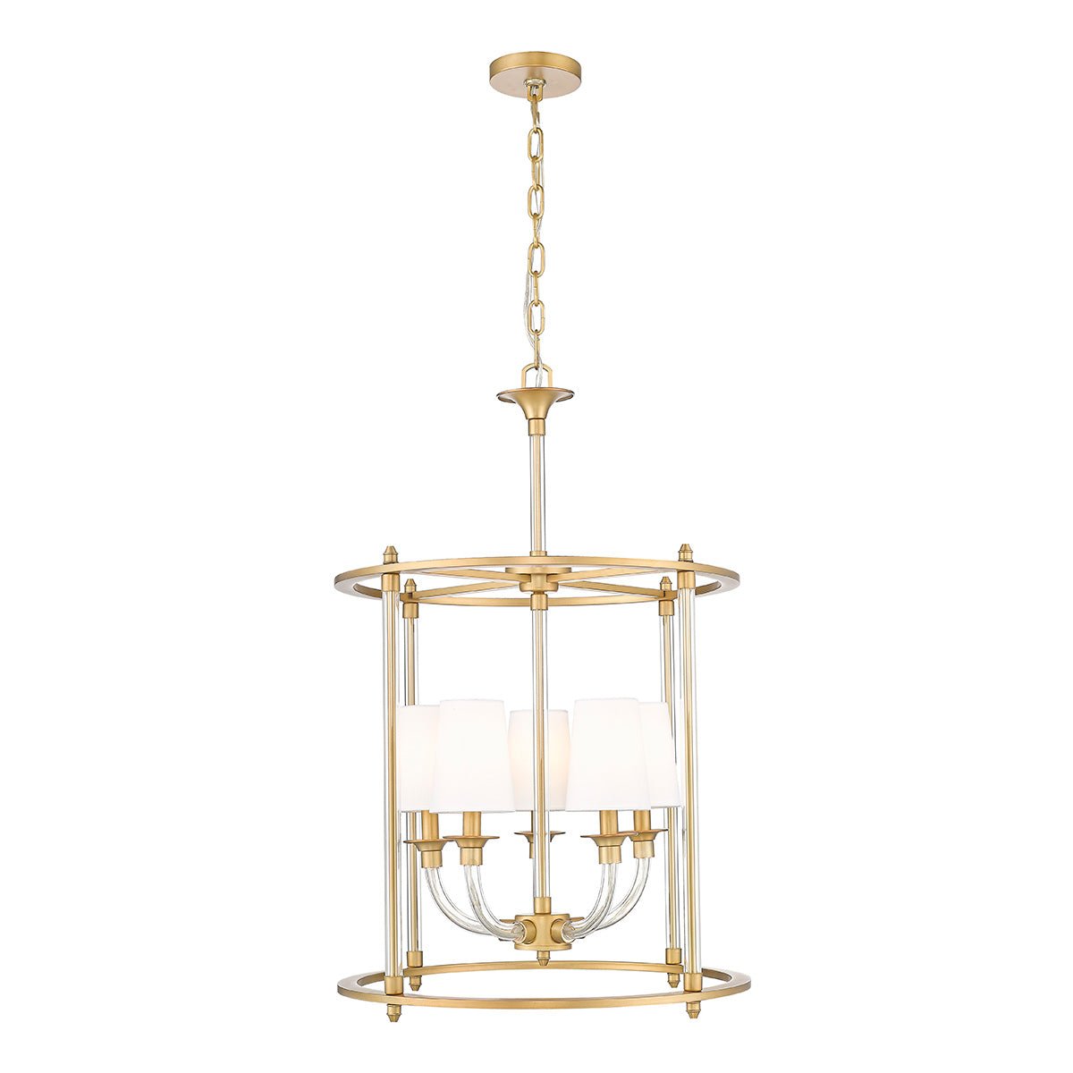 Chandelier Cage Katerina - Laiton frotté 20" by Z - Lite | Luminaires & cie