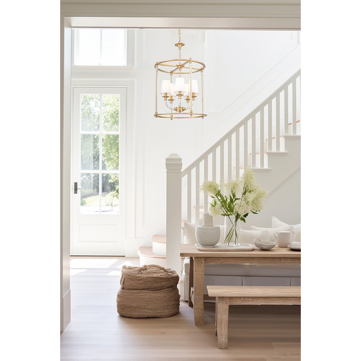 Chandelier Cage Katerina - Laiton frotté 20" by Z - Lite | Luminaires & cie