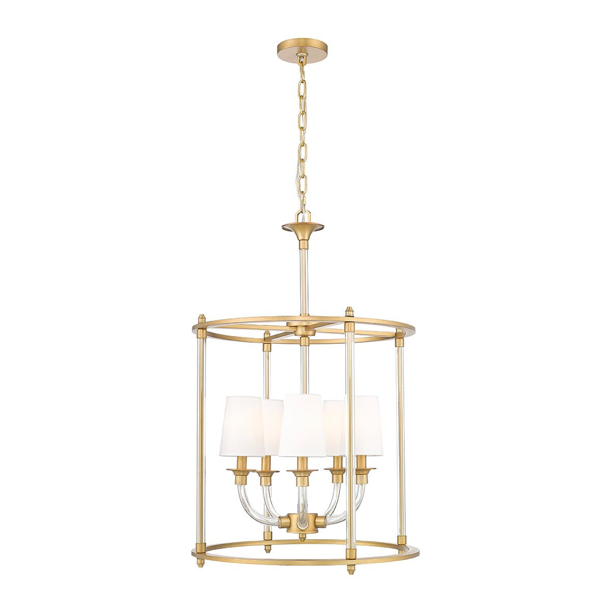 Chandelier Cage Katerina - Laiton frotté 20" by Z - Lite | Luminaires & cie
