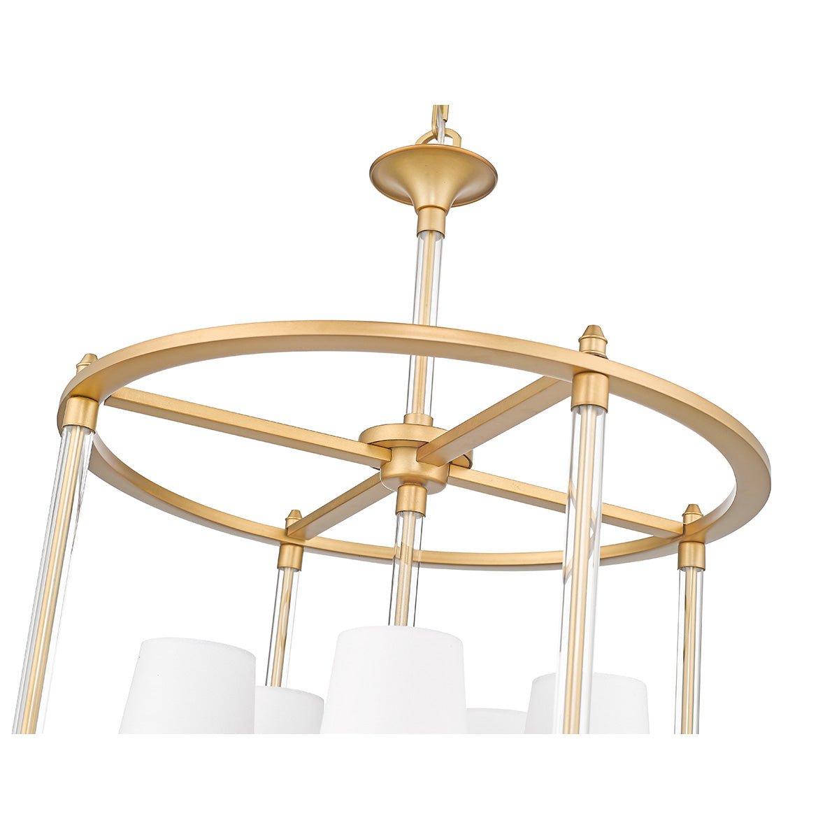 Chandelier Cage Katerina - Laiton frotté 20" by Z - Lite | Luminaires & cie