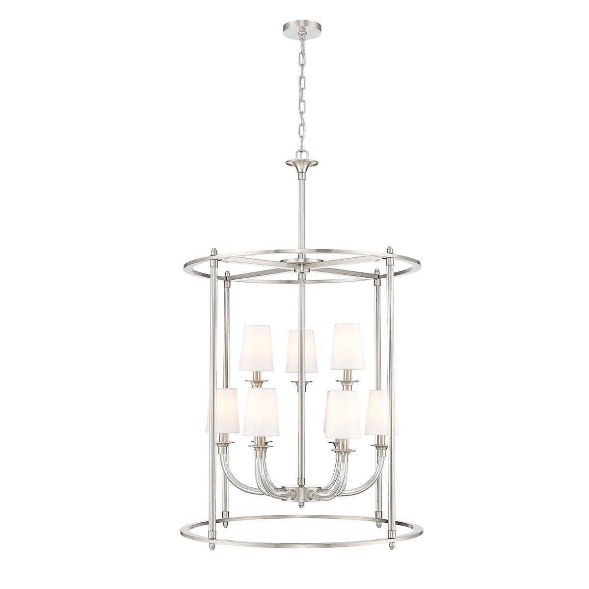 Chandelier Cage Katerina - Nickel brossé 28" by Z - Lite | Luminaires & cie