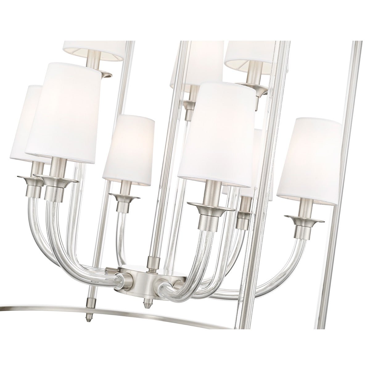 Chandelier Cage Katerina - Nickel brossé 28" by Z - Lite | Luminaires & cie