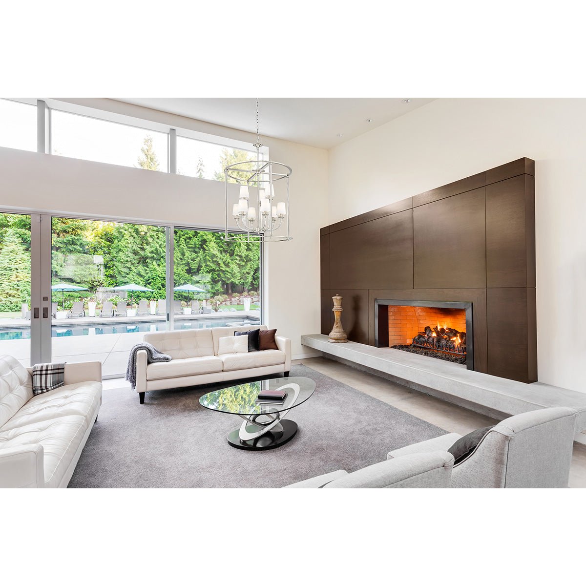 Chandelier Cage Katerina - Nickel brossé 28" by Z - Lite | Luminaires & cie
