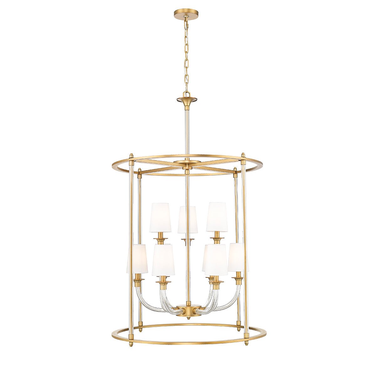 Chandelier Cage Katerina - Laiton frotté 28" by Z - Lite | Luminaires & cie