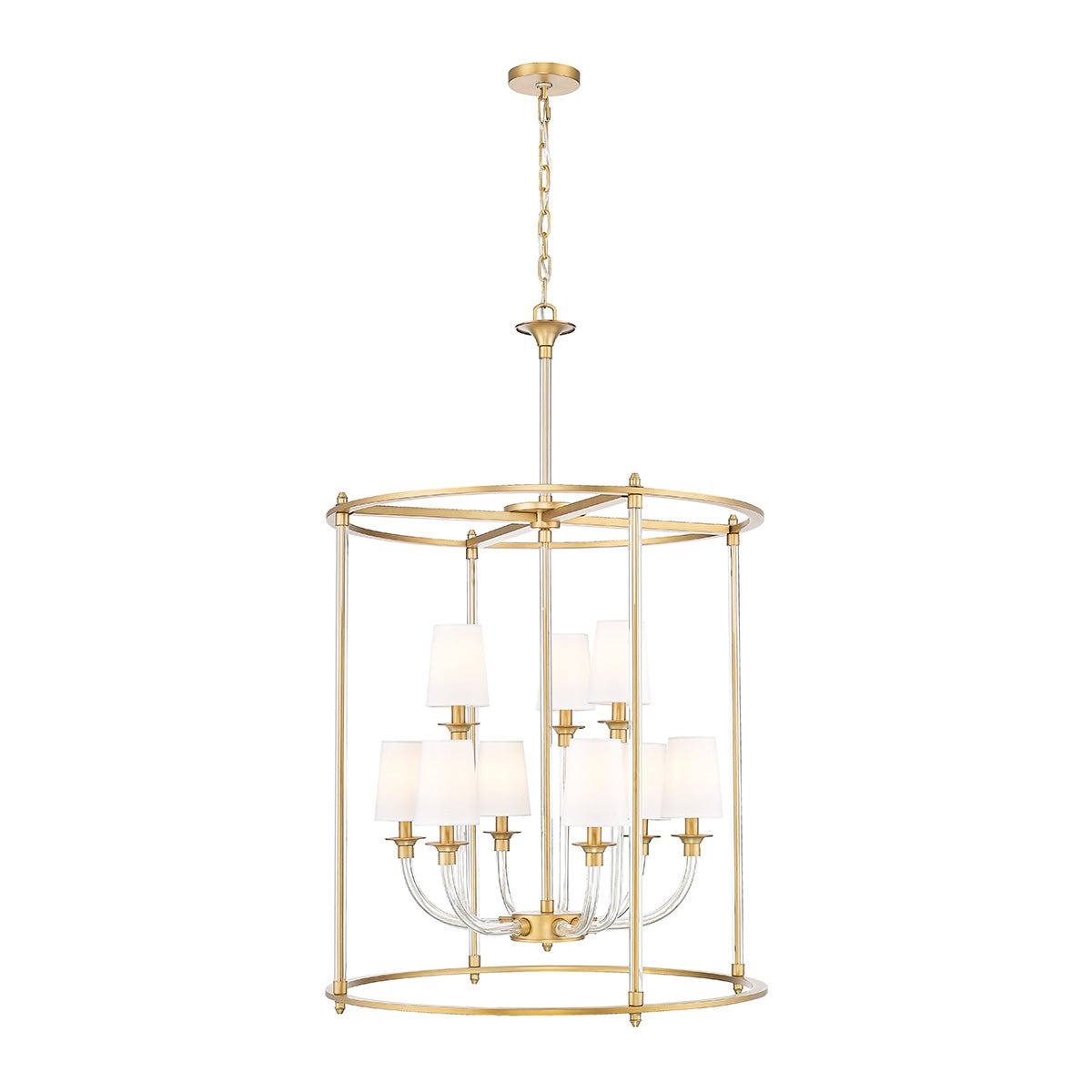 Chandelier Cage Katerina - Laiton frotté 28" by Z - Lite | Luminaires & cie