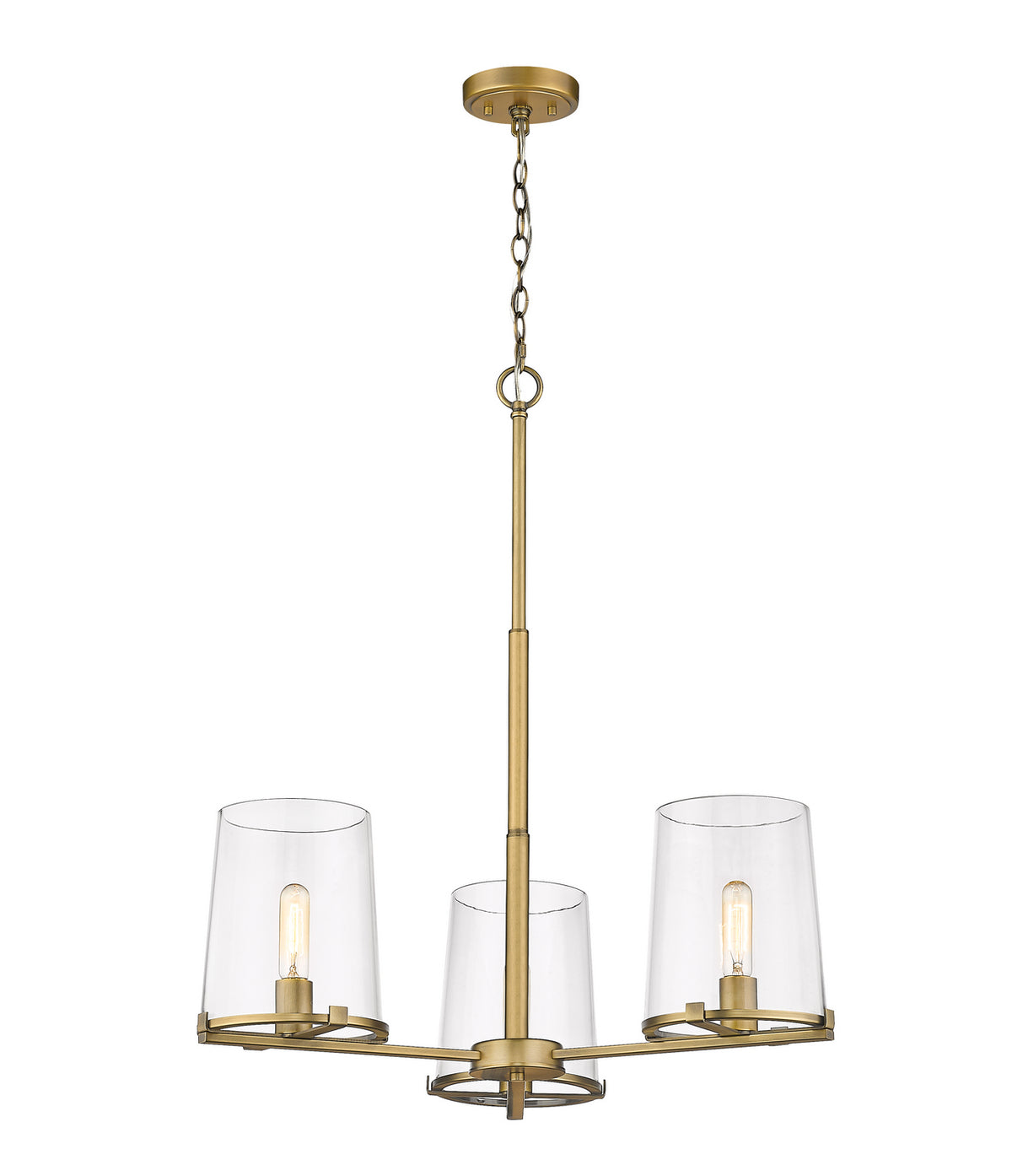 Lustre Callista Laiton frotté, 28" – Z-Lite