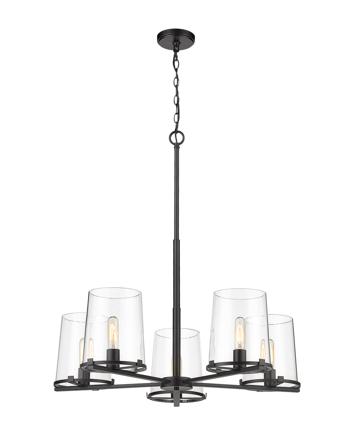 Lustre Callista Noir mat, 33" – Z-Lite