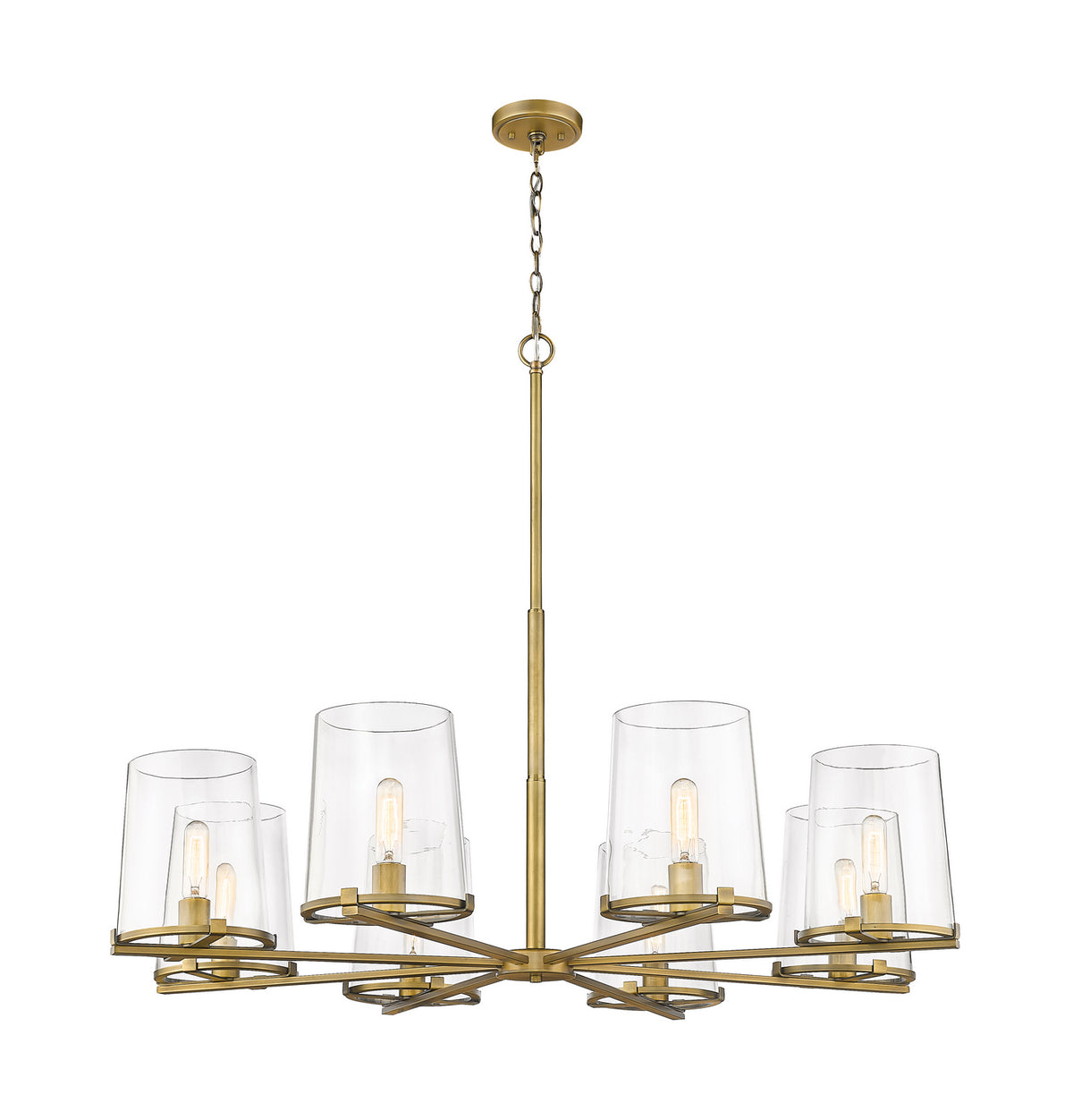 Lustre Callista Laiton frotté, 44" – Z-Lite