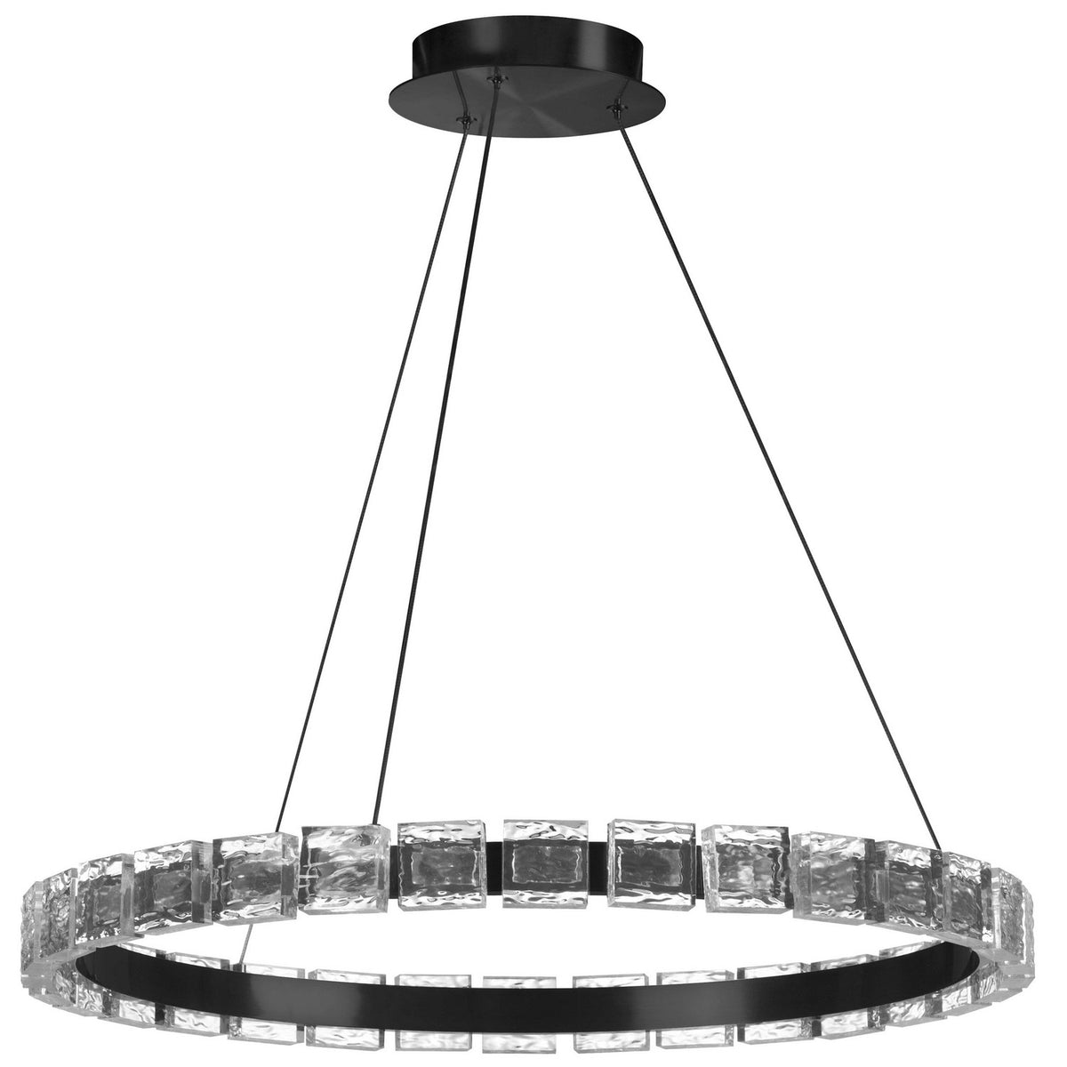 Suspension Camila Transparent / Noir mat – Dainolite