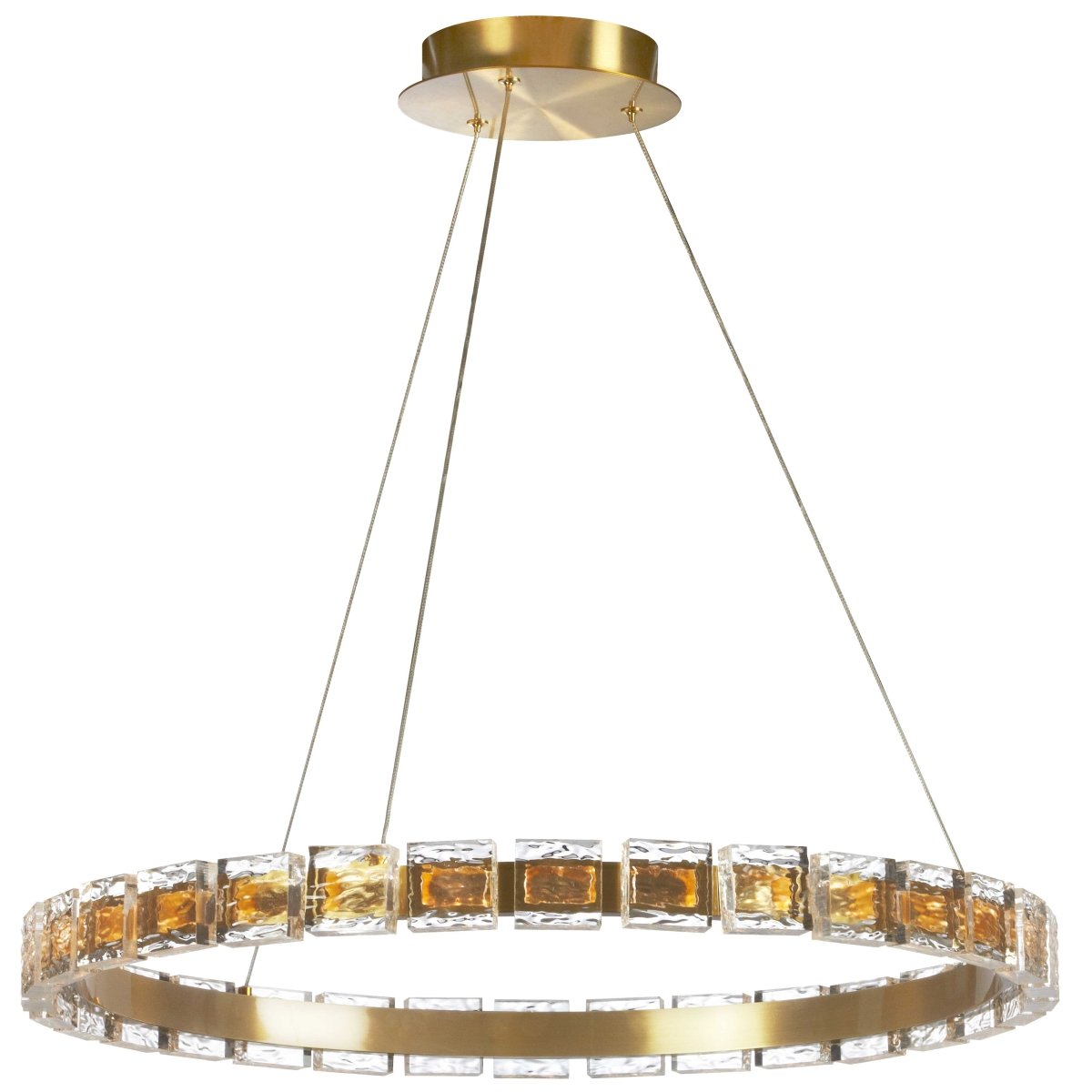 Chandelier Camila - Laiton vieilli by Dainolite | Luminaires & cie