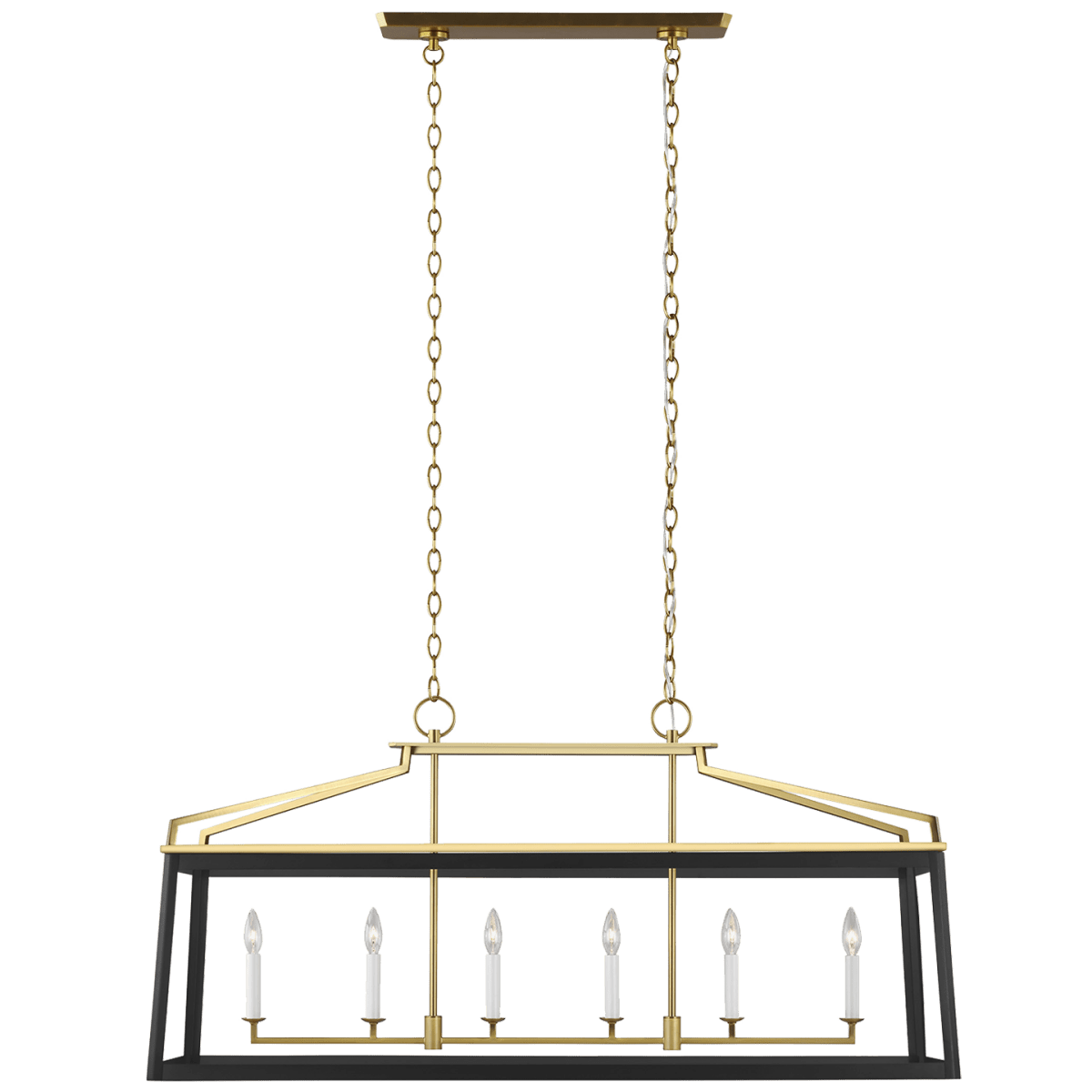 Chandelier Carlow - Noir de minuit 48 1/8" by Visual Comfort Studio | Luminaires & cie