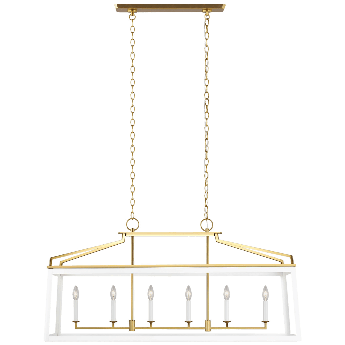 Chandelier Carlow - Blanc mat 48 1/8" by Visual Comfort Studio | Luminaires & cie