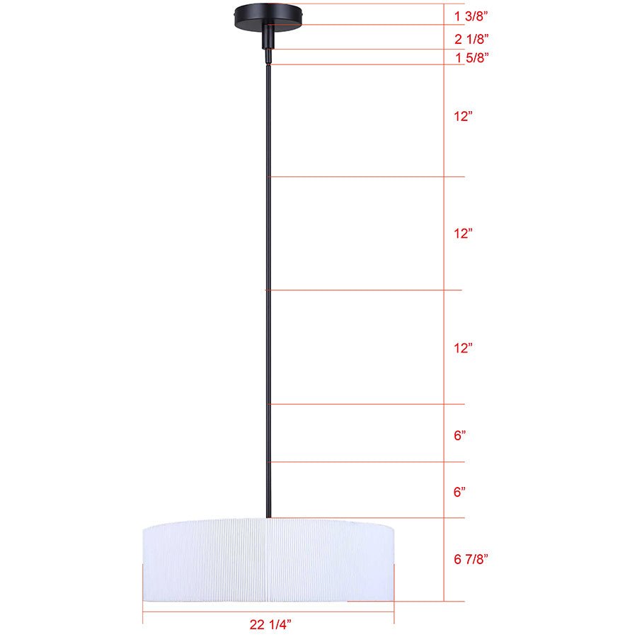 Chandelier Carmynn - 22 1/4" by Canarm | Luminaires & cie