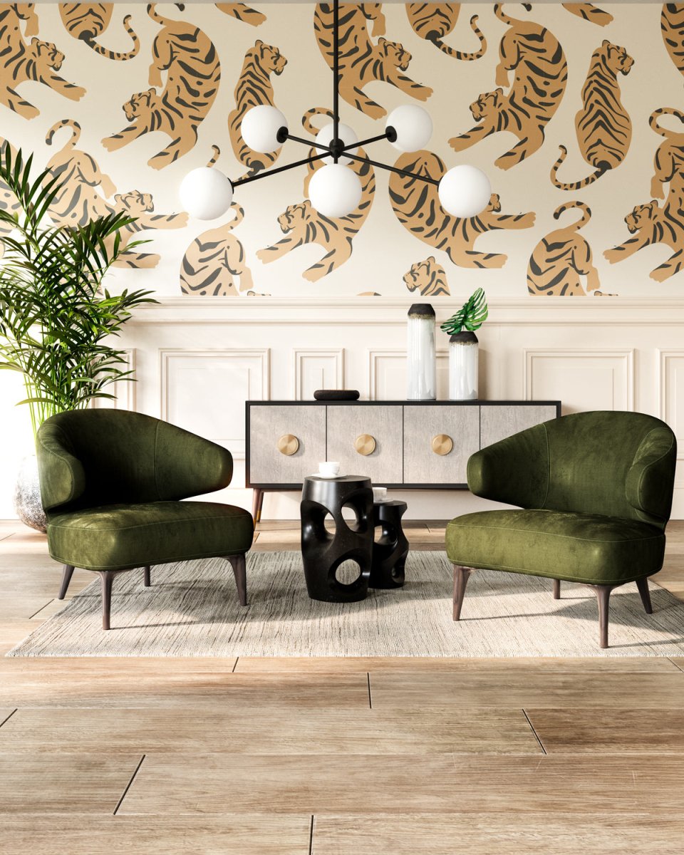 Chandelier Cassia - Verre mate mat / opale mate by Alora Lighting | Luminaires & cie