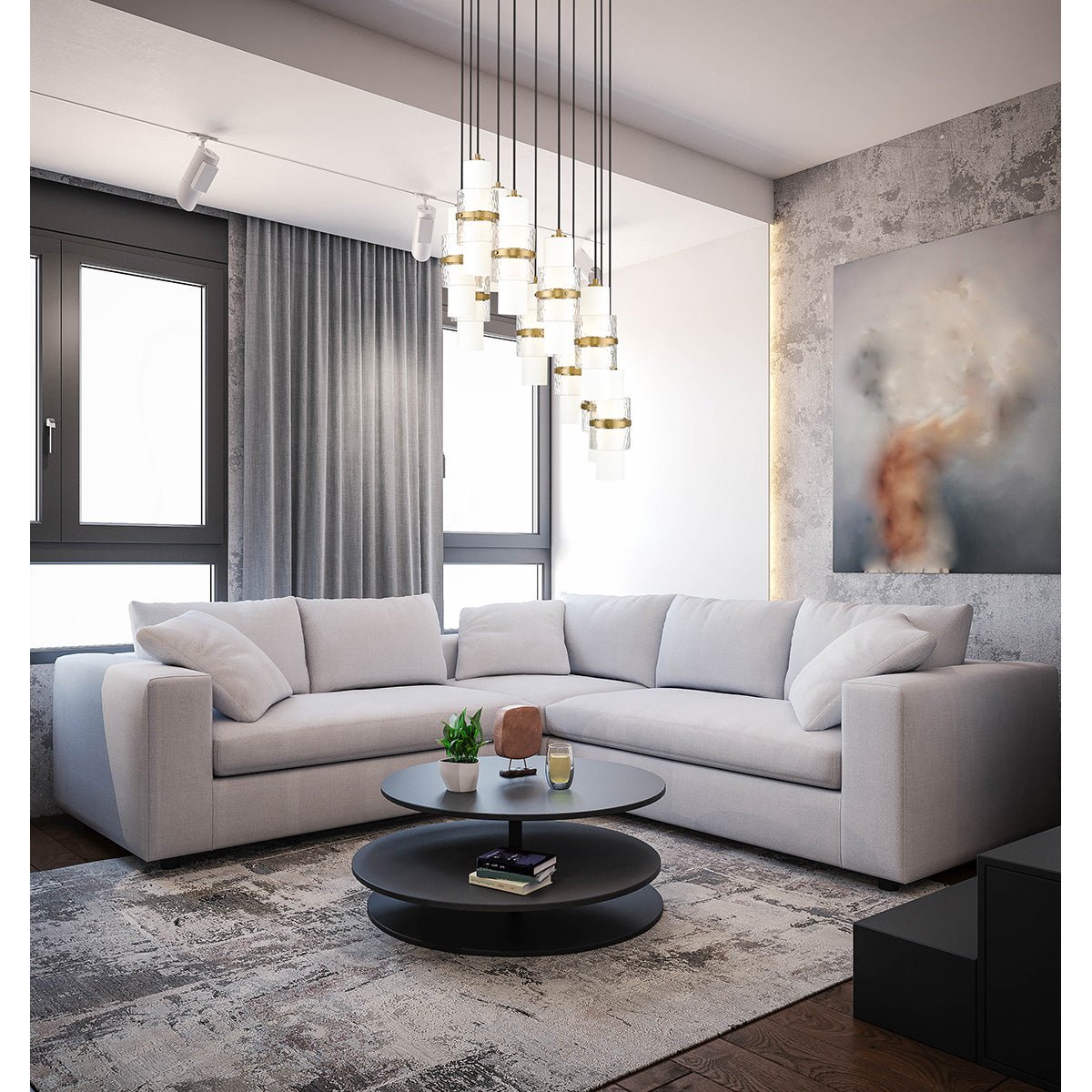 Chandelier Cayden - Or moderne 24" by Z - Lite | Luminaires & cie
