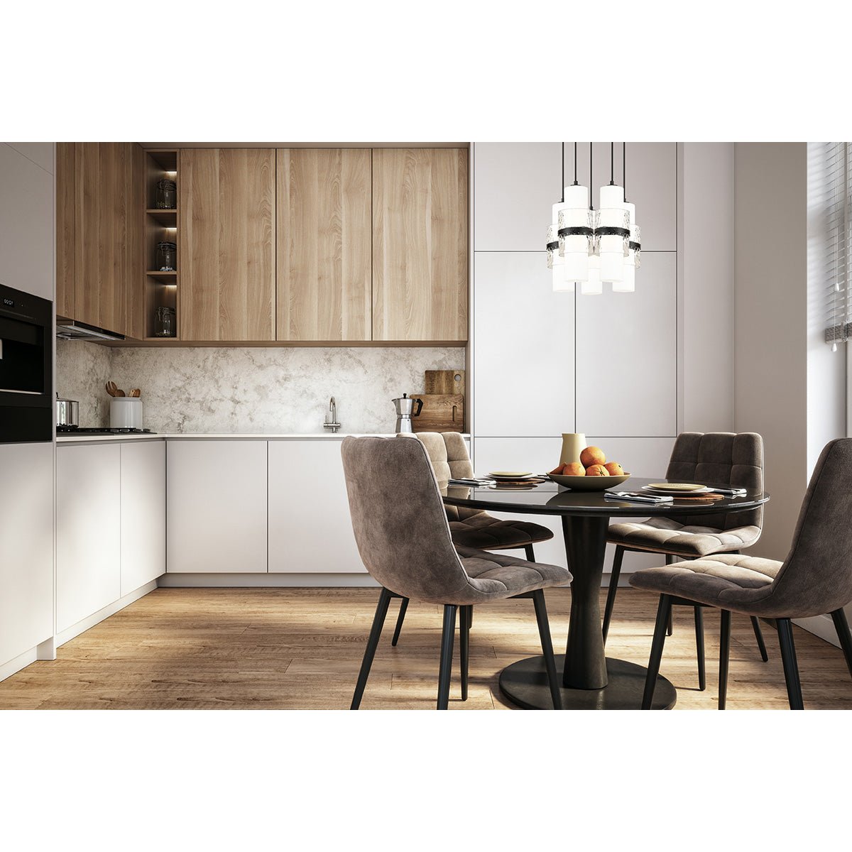 Chandelier Cayden - Noir mat 12" by Z - Lite | Luminaires & cie