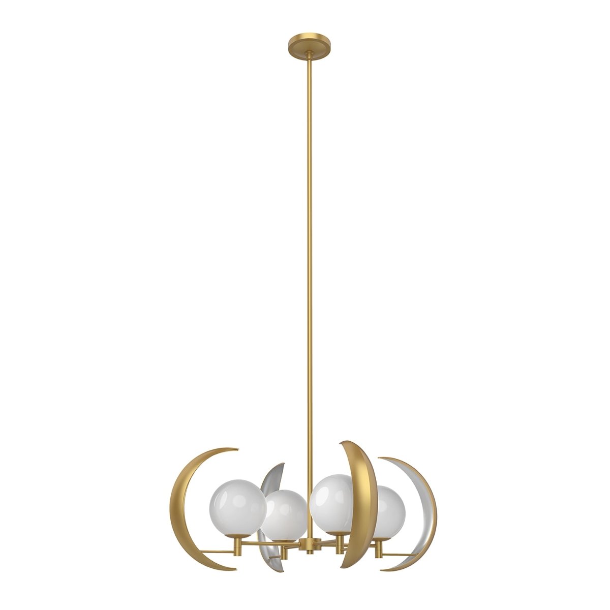 Chandelier Celeste - Laiton vintage by Alora Lighting | Luminaires & cie