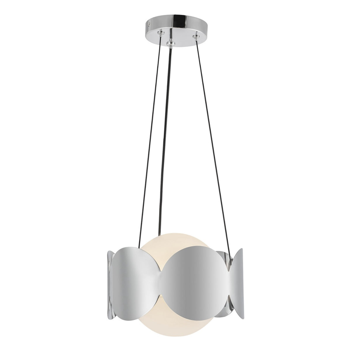Suspension Ciel Chrome / Opale – Kuzco Lighting