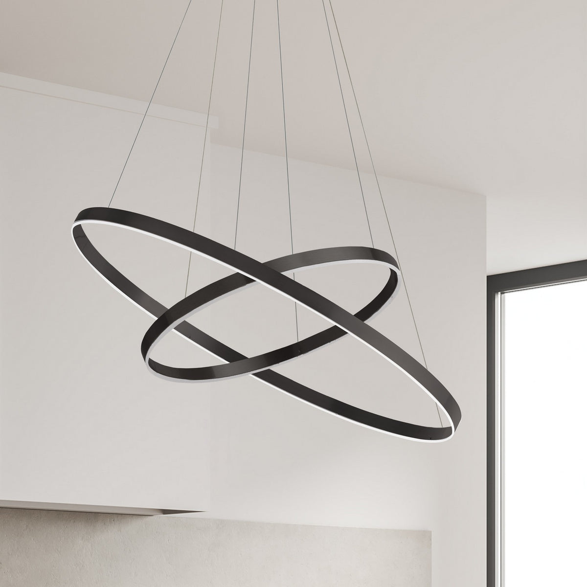 Lustre Circulo Noir mat – vue 2