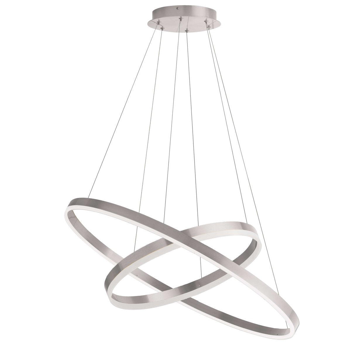 Chandelier Circulo - Argent by Dainolite | Luminaires & cie