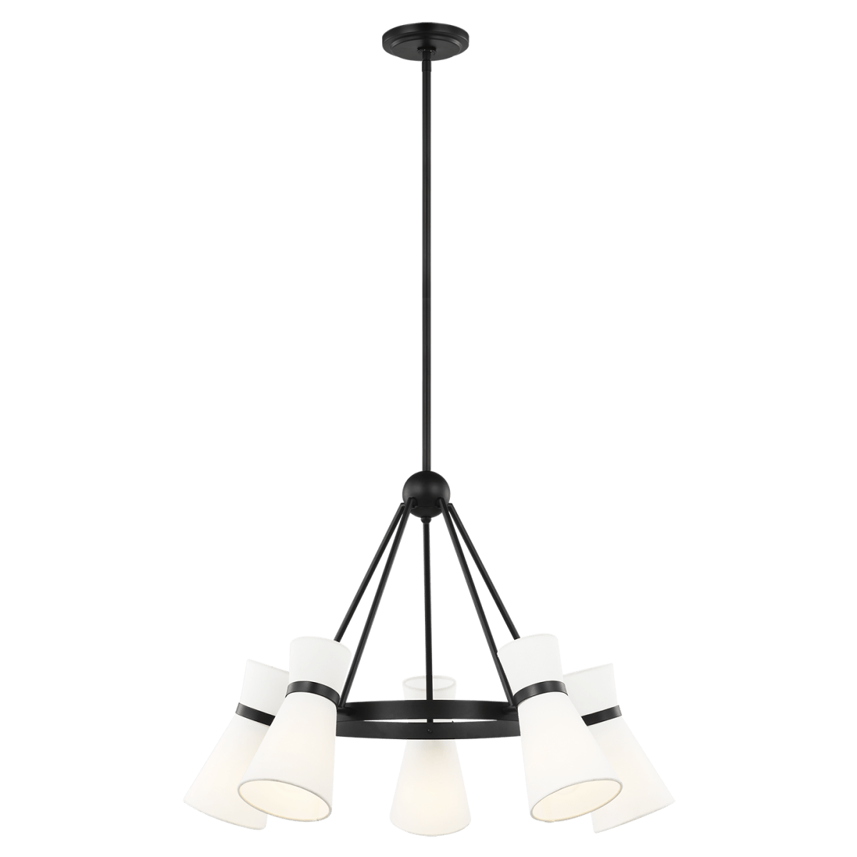 Chandelier Clark - Noir de minuit by Visual Comfort Studio | Luminaires & cie